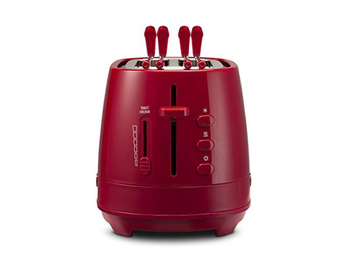 Dè Longhi CTLAP2203 Grille-pain avec pinces 550 W rouge