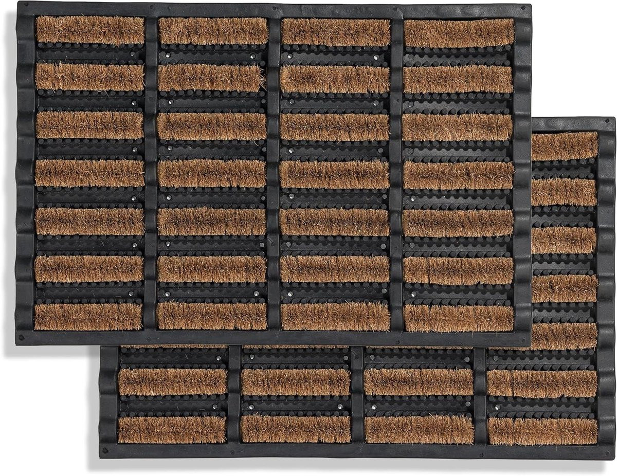 Antislip Kokos Deurmat voor Buiten - Natuur - 40 x 60 cm