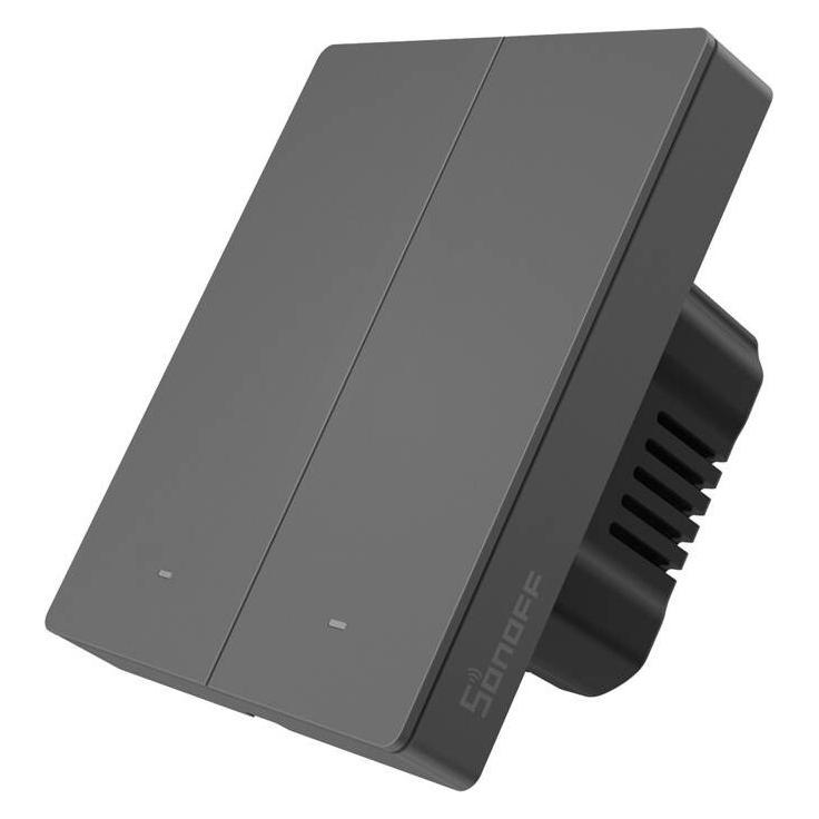 Sonoff smart 2-channel Wi-Fi wall switch black (M5-2C-80) (M5-2C-80)
