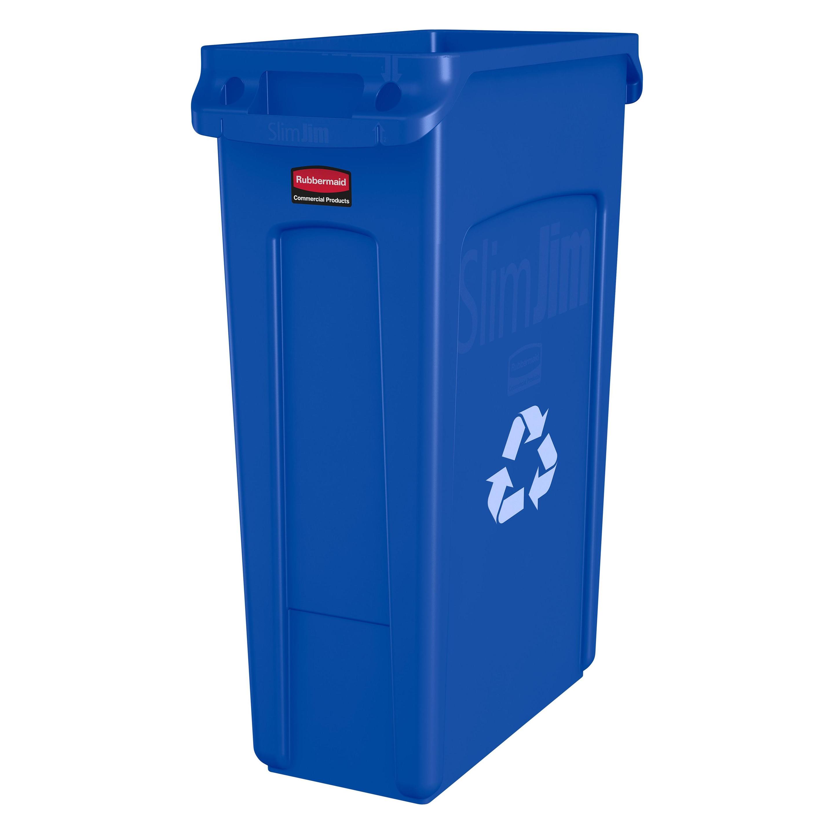 Rubbermaid Wertstoffsammler aus Kunststoff (87 l) (FG354007BLUE)