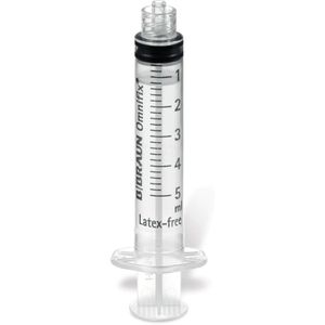B.Braun Spritzen Omnifix LL Solo, 5ml, 3-teilig, Lock-Luer-Ansatz, steril, 100 Stück