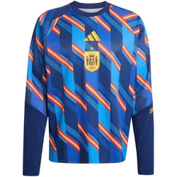 adidas RFEF Spanien Heim langarm Aufwärmshirt WM 2026 Herren KA1907 - dark blue S
