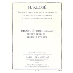 30 études d/'après Henry Aumont pour clarinette, Fachbücher von Hyacinte Eleonore Klosé