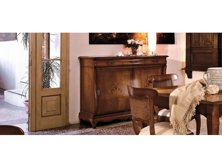 JVmoebel Kommode Klassische Holzkommode mit eleganter Anrichte und Regal-Funktion, Made in Europa