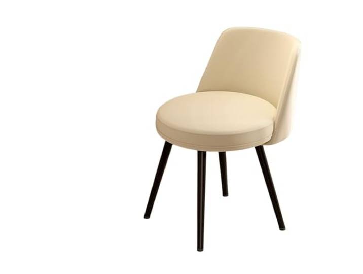 OUTIFUOTPP Drehbarer Ankleidehocker, Heimgebrauch, Rückenlehnenstuhl, Schlafzimmer-Make-up- und Nagelstuhl, beweglicher, minimalistischer Esszimmerstuhl(Fixed Model-A)