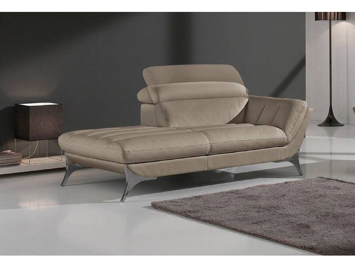 Egoitaliano Recamiere Sueli, extravagantes Design und erstklassiger Sitzkomfort, Solitärmöbel, hochwertiger Lederbezug, inklusive Kopfteilverstellung