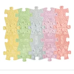 Muffik: Sensorische Nano-Puzzle-Pads - Pastell, 20 Teile