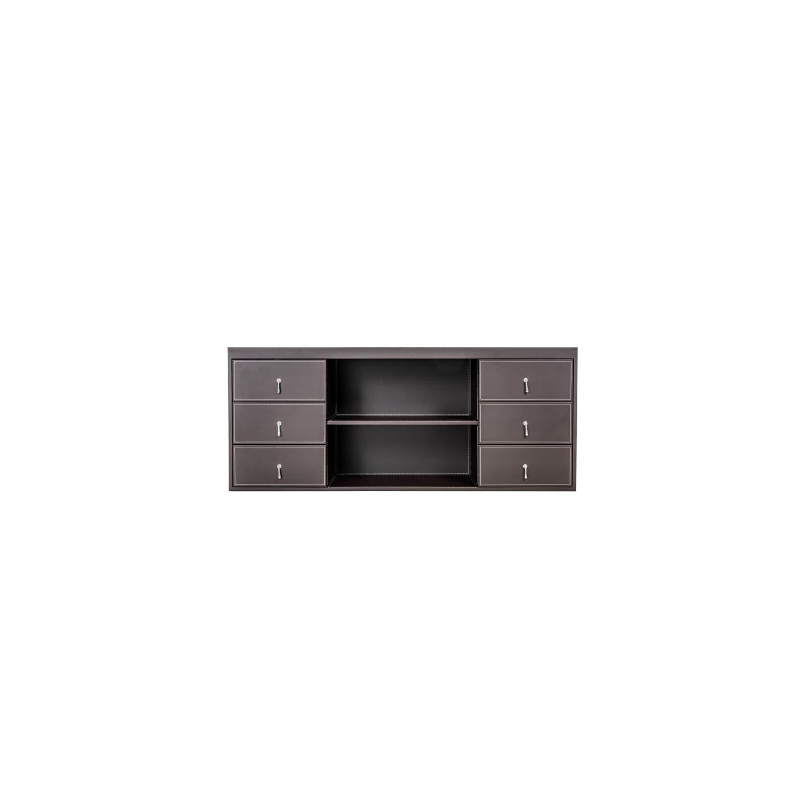 Büromöbel Büro Schrank Aktenschrank Padova braun 660x1600x450mm Büro Arbeitszimmer Homeoffice
