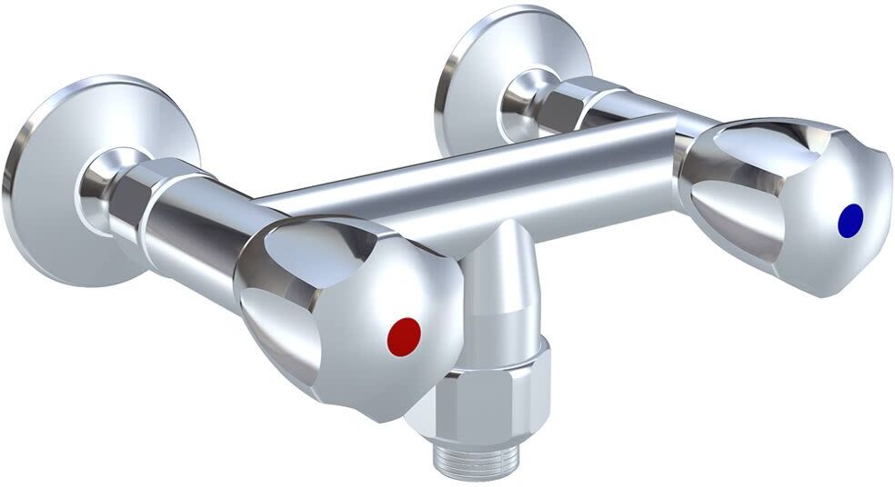KWC Gastro two-handle wall-mounted sink mixer with hose connection from below for professional kitchen K.24.42.17.000C86