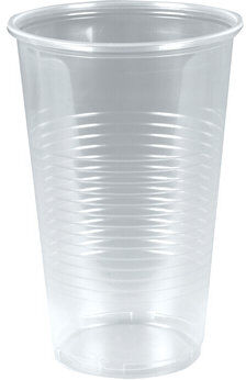 No-Name Plastikglas M/ Tappestreg, Pp, Klar, 50 Cl