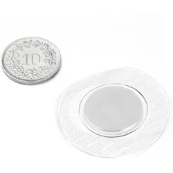 3x Supermagnete, Magnet, Einnähbarer Magnet rund (10x)