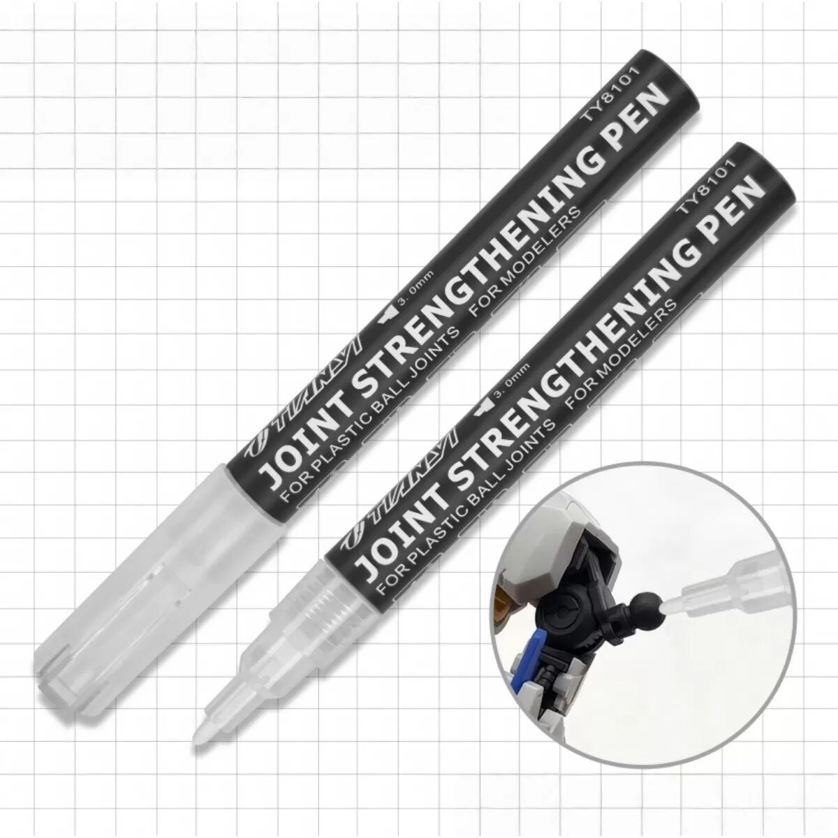 INF Modell Gelenk Verstärkungs Klebestift Weiß - 6er Set, Starke Verbindung & Präzise Anwendung