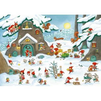 Sticker-Adventskalender – Im Wichtel-Wimmelwald