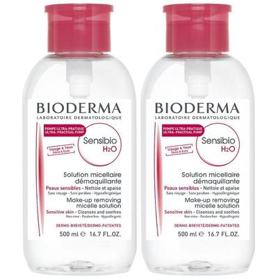 Bioderma Sensibio H2O Rein.Lsg.Mizellenwasser Pump 2x 2x500 ml Lösung