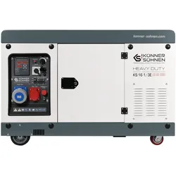 "Könner & Söhnen" Dieselgenerator KS 16-1/3E - 15/18kVA Nennleistung - Dieselmotor - 230/400V