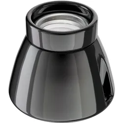 ledscom.de Deckenleuchte/Lampenfassung MINZ, Porzellan, schwarz glänzend, 1x E27 max. 300W