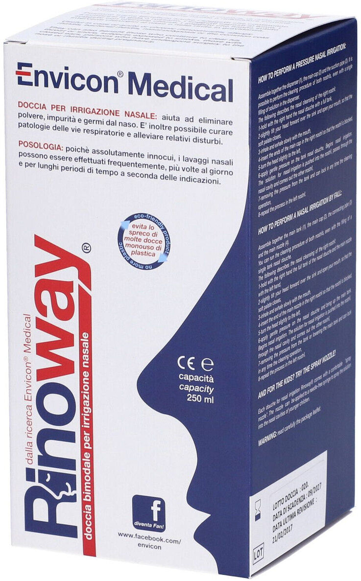 Envicon Medical Rinoway doccia irrigazione nasale