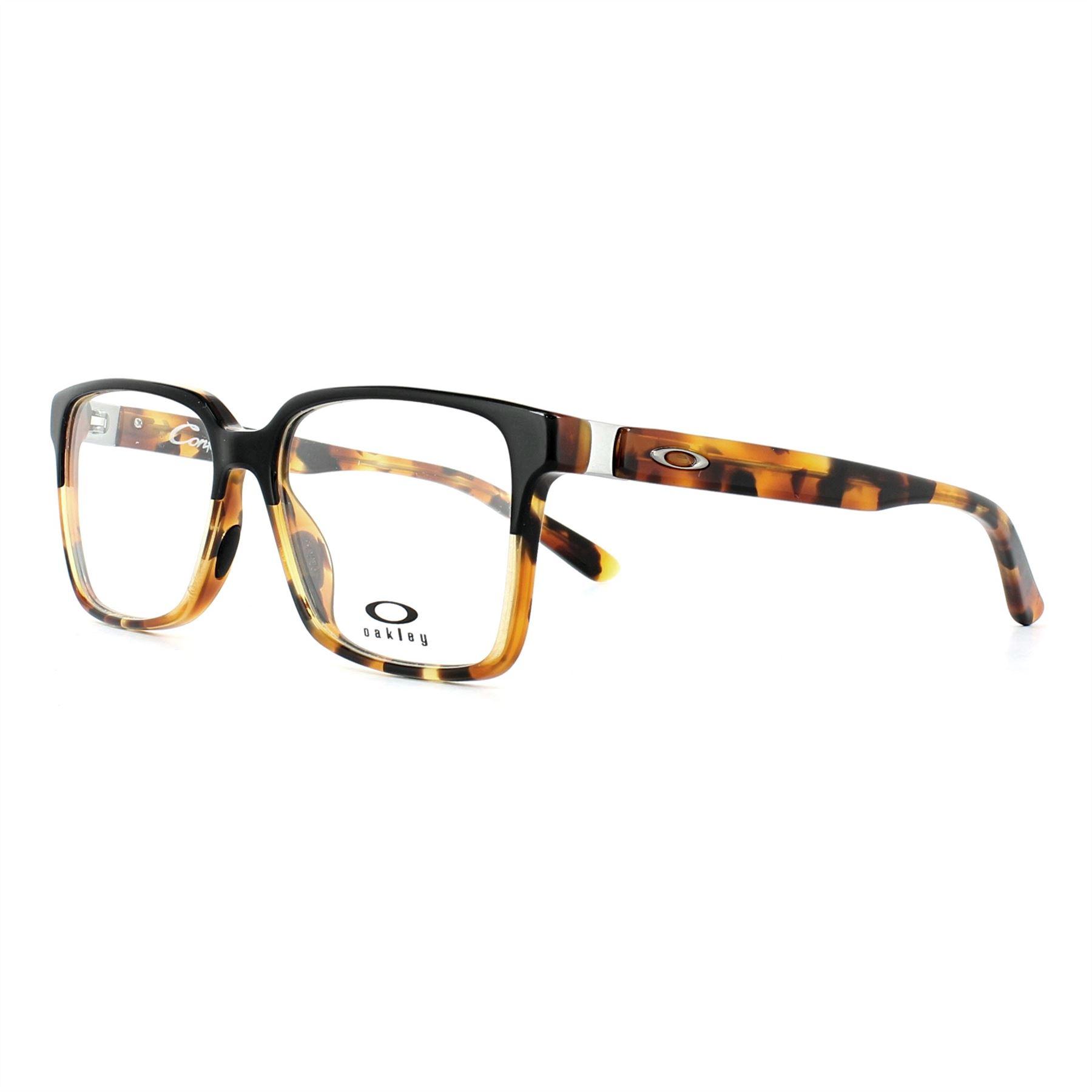 Oakley Brillenfassungen Geständnis OX1128-01 Schwarz und Schildpatt 52mm Frauen