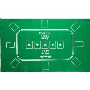 Piatnik Pokermatte 30963, 60 x 90 cm, rechteckig, 8 Spieler, grün
