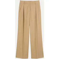 Wide Leg Pants Beige 42