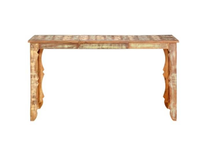 GPUTYGHN Esstisch 140×70×76 cm Recyceltes Massivholz Altholz aus Kiefer, Teak, Buche, Eiche, Zeder, Mangoholz, Akazie, Retro-Stil, handgefertigt, natürliche Maserung, Unikat