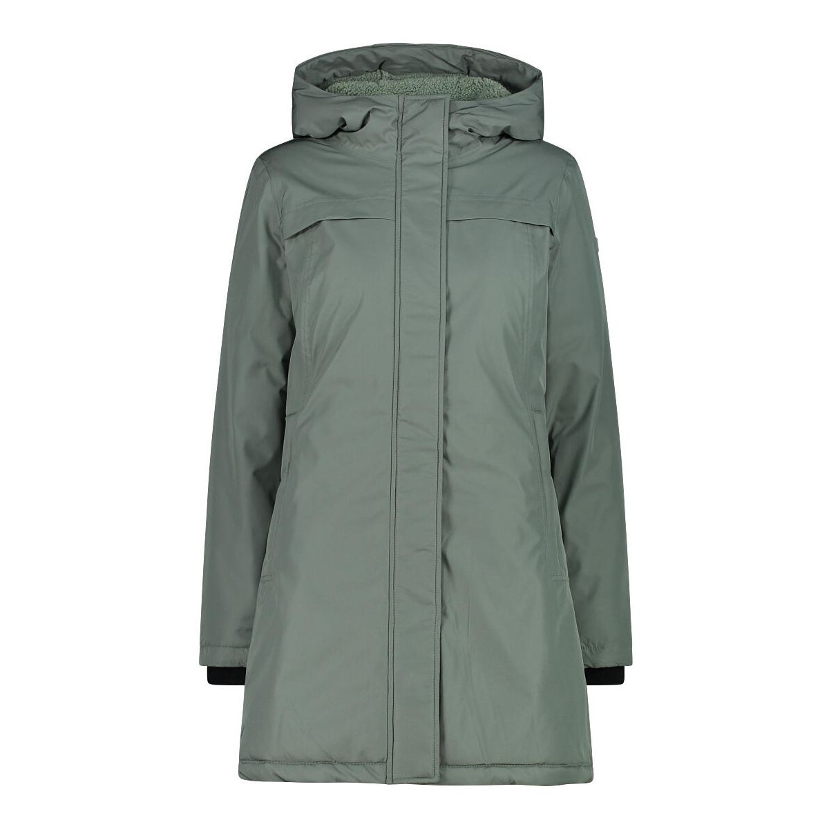 CMP Woman Parka FIX Hood mineral (E621) 38 34K0016-E621-38