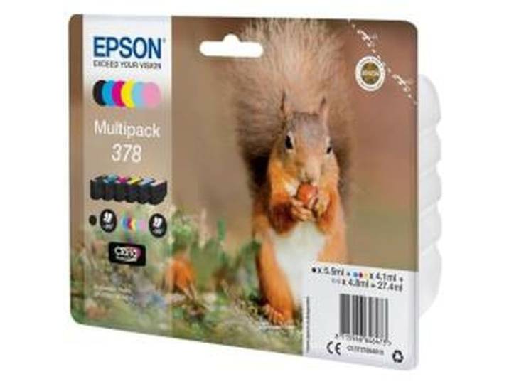 CARTUCHO TINTA MULTIPACK 6 COLORES 378 FOTOHD BL EPSON