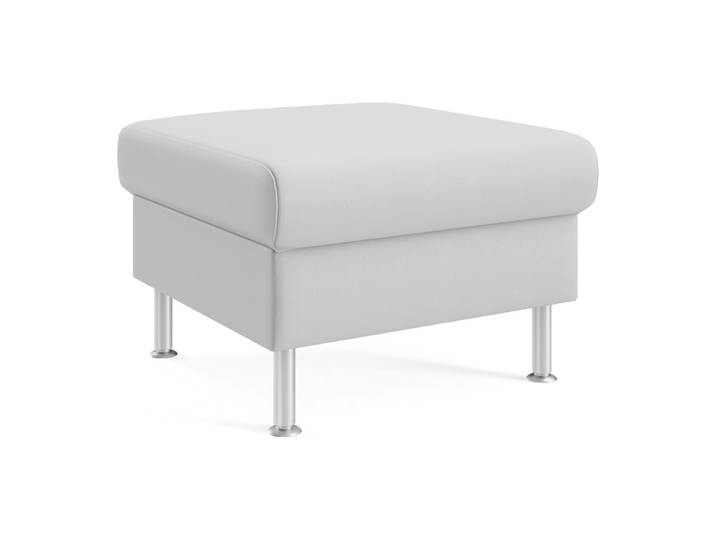 Hocker Classica-8011, Johann Jakob, kat. j, mercury light grey, Leder