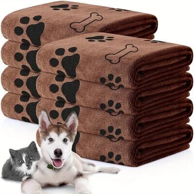 Uplift Treasures Large Quick Dry Microfiber Dog Towel 24 X 40 Inch brown 40 * 20 In
