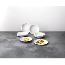 Villeroy & Boch Tafelservice New Moon 12tlg. Premium Porcelain Weiß