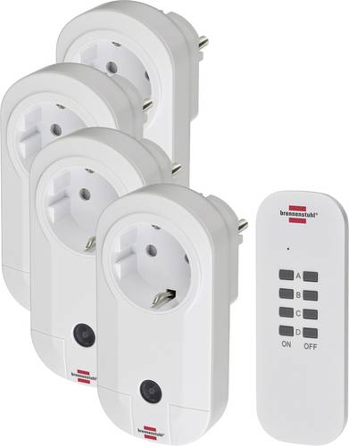 Brennenstuhl Comfort-Line 1507050 Funk Steckdosen-Set Innenbereich 1000W