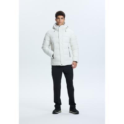 Steppjacke ICEPEAK "ICEPEAK BIXBY", Herren, Gr. 58, weiß (powder), Obermaterial: 100% Polyester, Jacken Steppjacke, mit wasserdichter Funktion, atmungsaktiv