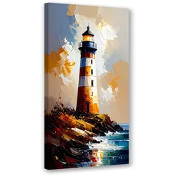 LEINWANDBILD Leuchtturm Natur 60x120cm