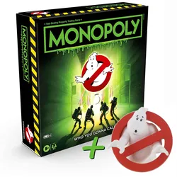 Monopoly Ghostbusters (englisch) + Sammlerfigur "Ghostbusters Logo"
