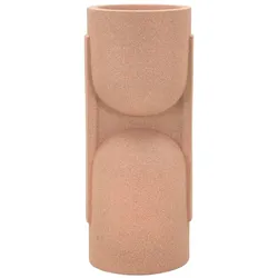 Mauro Ferretti Nui 91 cm Outdoor-Vase – Futuristische rote Harzvase mit erhabenen kreisförmigen Elementen