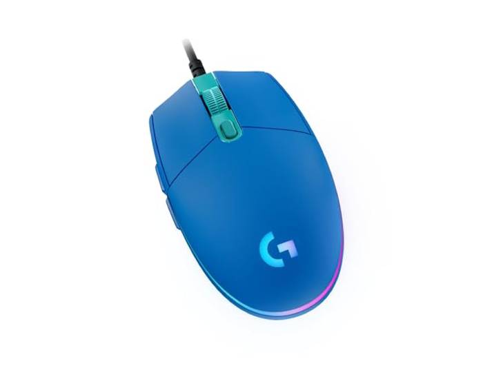 Logitech G203 Lightsync Gaming Muis met Aanpasbare RGB-verlichting, 6 Programmeerbare Knoppen, Gaming Grade Sensor, 8K DPI Tracking, Lichtgewicht - Blauw