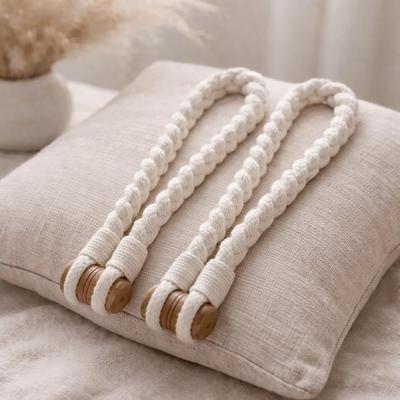 Evideco Braided Curtain Tiebacks with Magnetic Closure 19 x 0.5 in