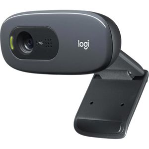 Logitech Webcam C270 HD 960-001063, grau, USB-A, mit Mikrofon, HD (720p)