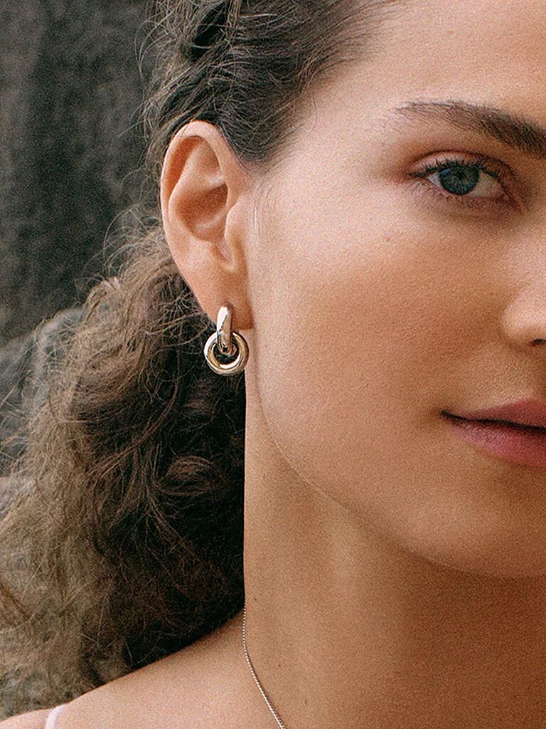 EDBLAD Ohrringe CHUNKY ETERNAL EARRINGS  Steel silber W