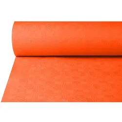 Papstar 4 Rollen Papiertischtuch mit Damastprägung 50 m x 1 m terracotta