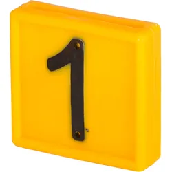 Kerbl Nummernblock, 1-stellig 10er Pack gelb gelb - 208481 - gelb