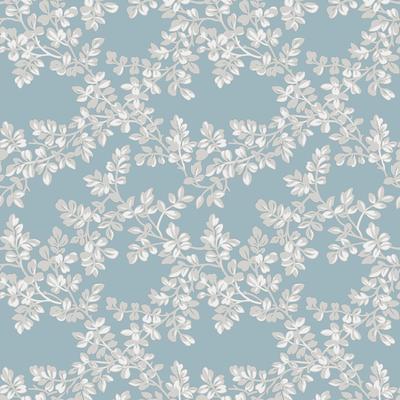 Laura Ashley Burnham Pale Seaspray Wallpaper