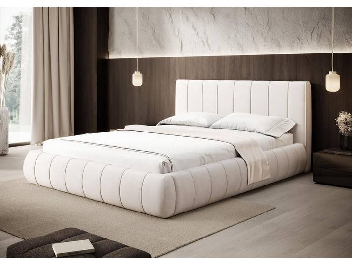 Compleo Polsterbett modern und elegant, Designerbett, MADE IN EU TOPSELLER (Klassisch Design), Wolkenbett