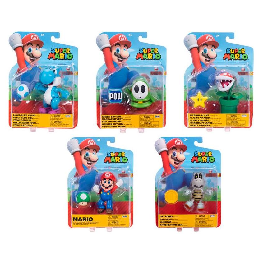 Jakks Pacific World of Nintendo Super Mario Wave 40 (Zufallsmodell) (424424-6-GEN)