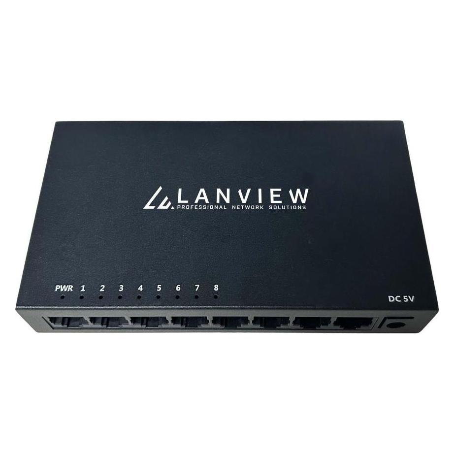 Lanview Unmanaged 8 port Switch (8 Ports) (LVN-DESK-8PORT-1G)