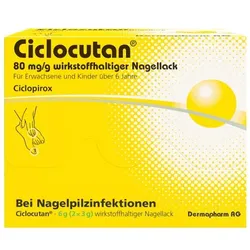 CICLOCUTAN 80 mg/g wirkstoffhaltiger Nagellack 6 g