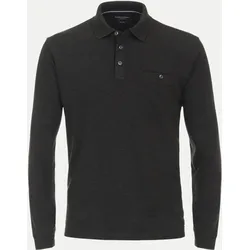 Poloshirt mit Melierten Muster Schwarz XL