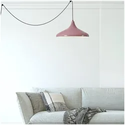 Bamyum, Pendelleuchte, Champion Pendelleuchte mit Stecker Lila (E27)