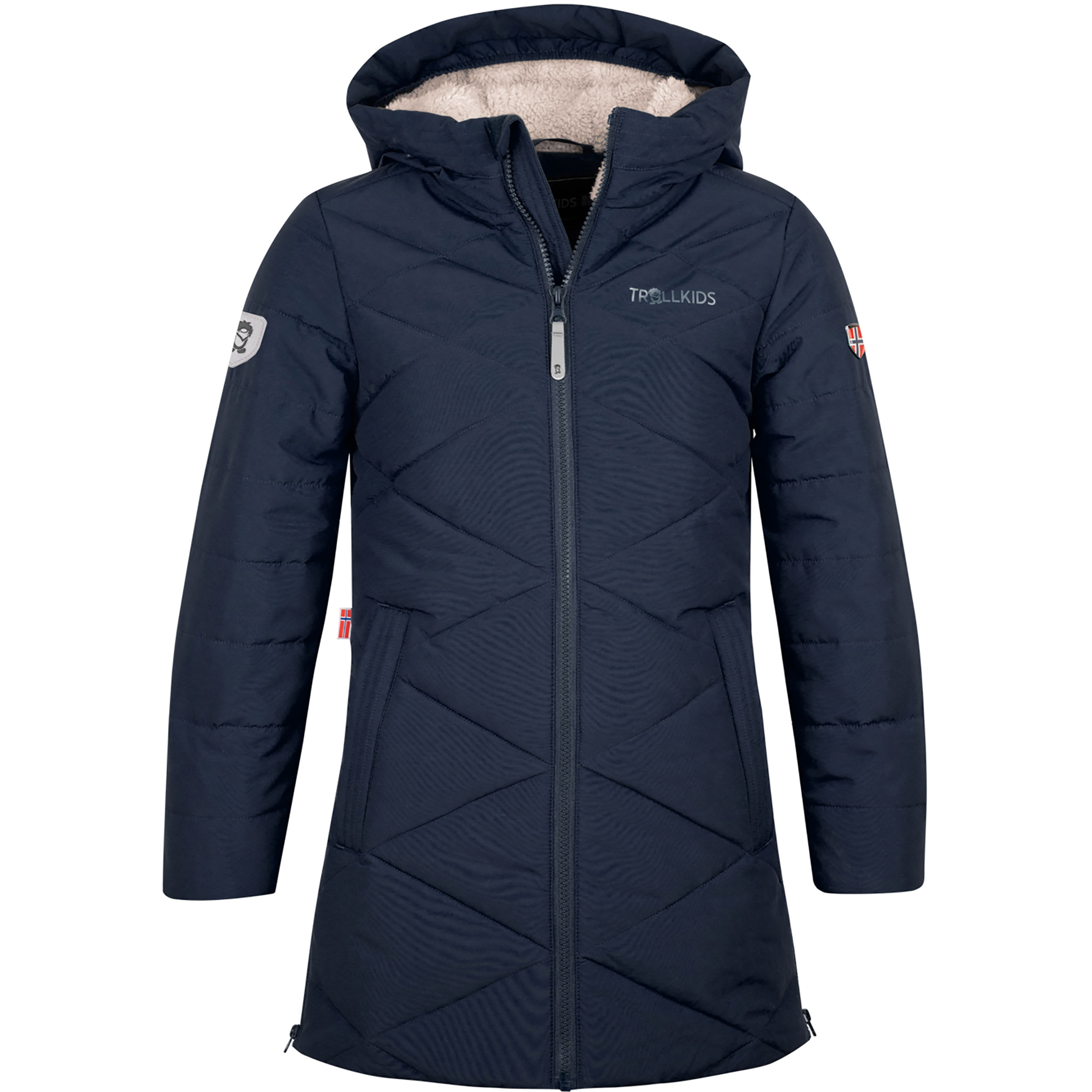 Trollkids Bergen Mantel Kinder Winterjacke blau Größe 116 Lifestyle Windabweisend Wasserabweisend