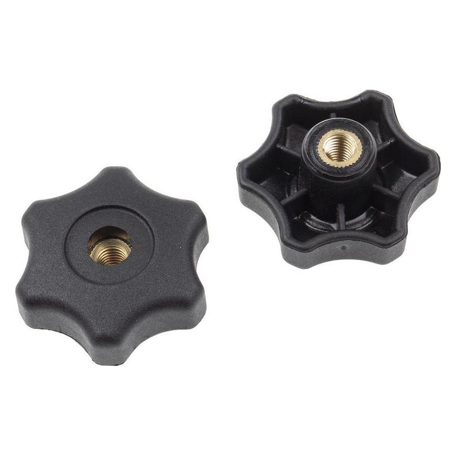 RS PRO Sternknopf 17 Durchgangsbohrung M8 50mm (10 Stk.) (161234)